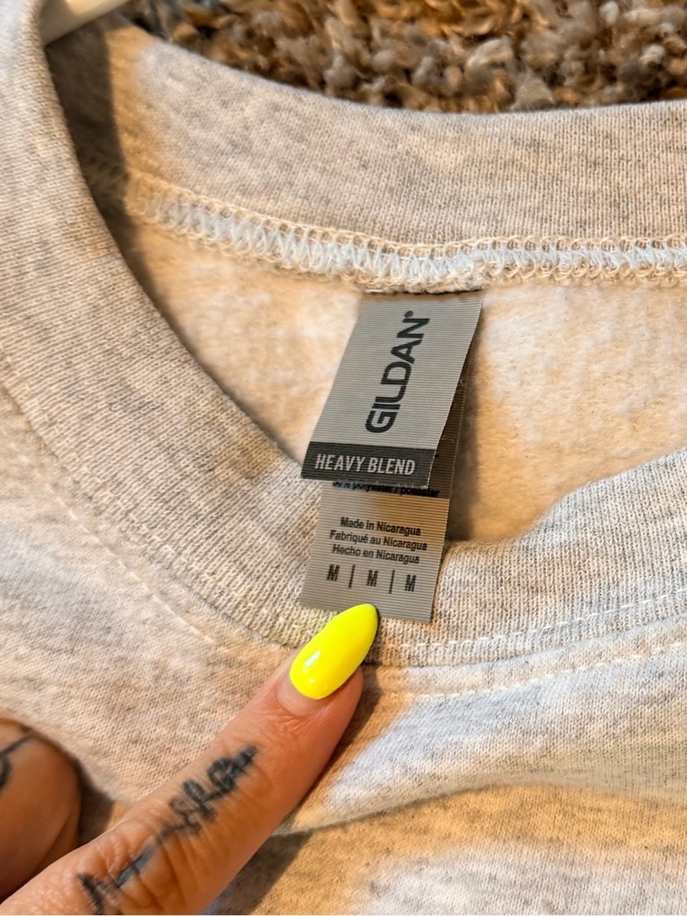 Gildan Gray "Book Club Baddie" Graphic Sweatshirt - Picture 3 of 4